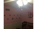 Nautical Wall Decals - Set of Sailboat Anchors Starfish Helm Decals